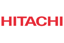 Логотип компании Hitachi - мирового лидера в производстве электроники и климатической техники, символизирующий инновации, качество и надежность в сфере кондиционеров и бытовой техники.