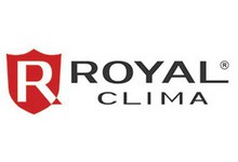 Логотип компании ROYAL Clima: элегантный и современный дизайн, символизирующий высокое качество и инновационные технологии в области климатической техники.